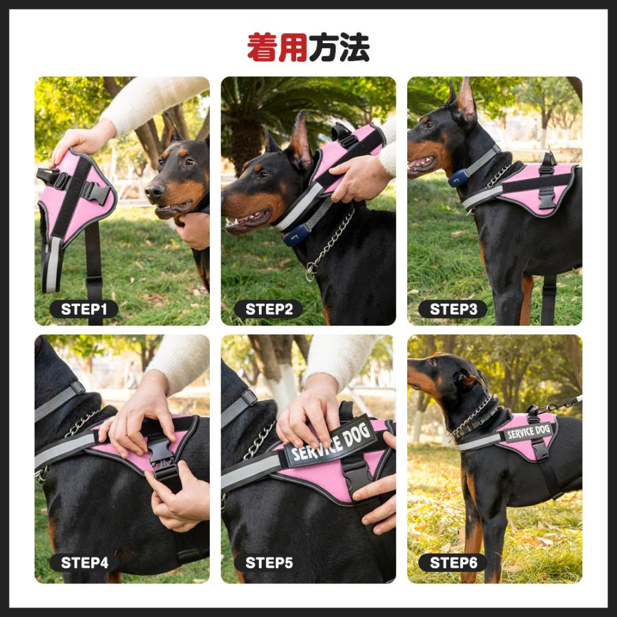 名入れ可】犬 ハーネス 胴輪 単品 名入れ イニシャル 簡単装着