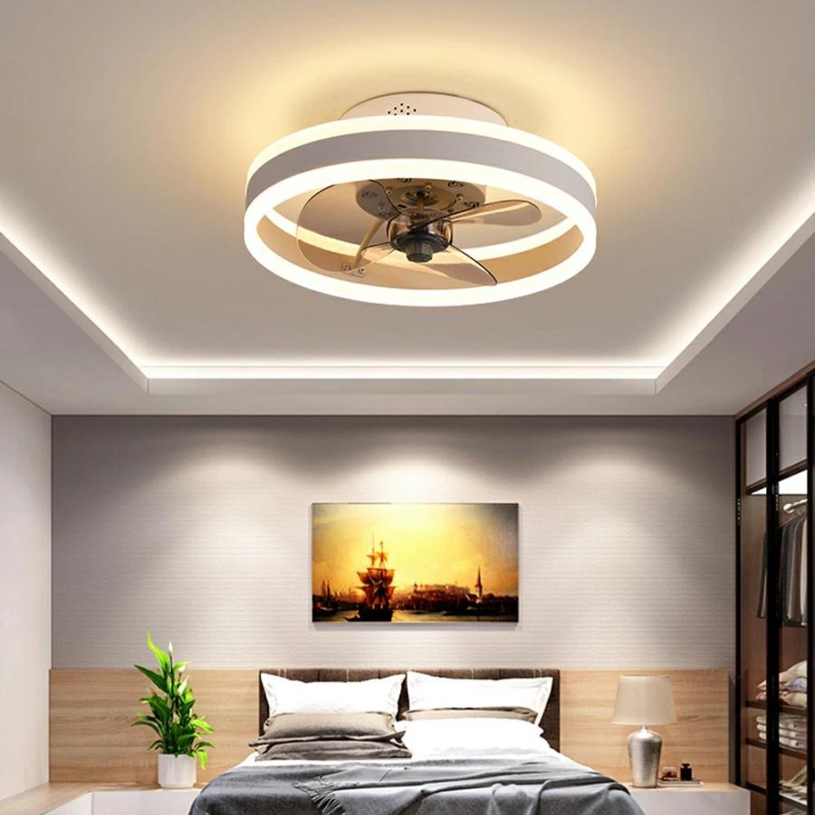 シーリングファン シーリングファンライト LED 照明器具 6-12畳 DCモーター サーキュレーター 調光調色 天井照明 空気循環 省エネ 節電 部屋 洋室 リモコン付き_19
