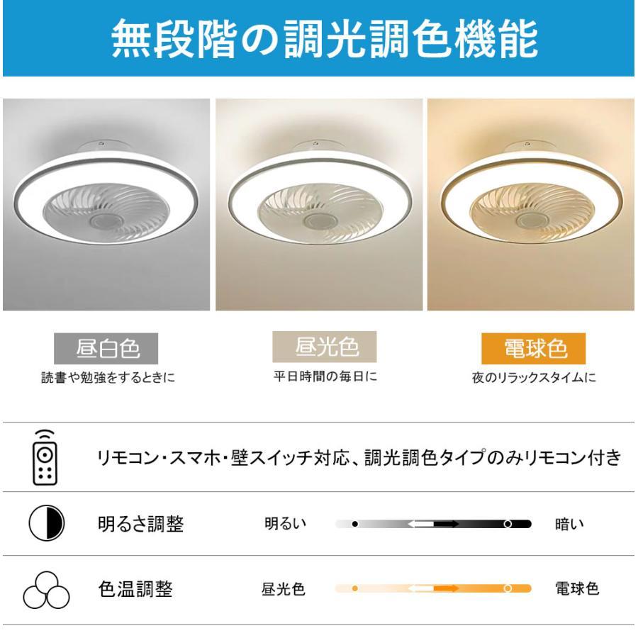 シーリングファンライト シーリングファン LED リモコン 6畳 8畳 調光