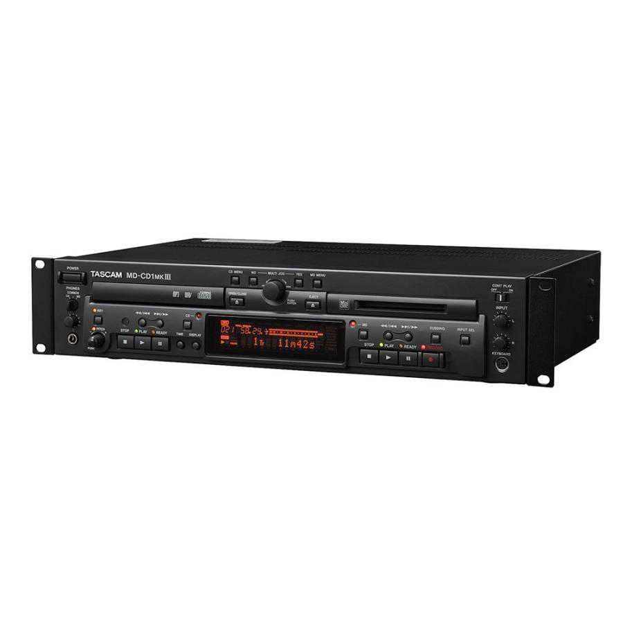 2018年製・TASCAM MD/CDコンビネーションデッキ MD-CD1MK3 TASCAM MD/CDコンビネーションデッキ/プレーヤー MD-CD1MK3 : 河瀬商店