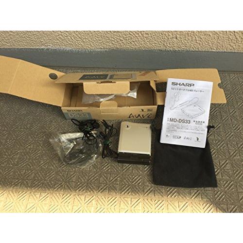 SHARP 1ビット ポータブルMDプレーヤー MD-DS33-S (シルバー系) : 河瀬