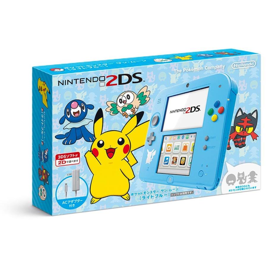 任天堂 - Nintendo  ニンテンドー 2DS LL ポケモン　ウルトラムーン 付き ニンテンドー2DS ポケットモンスター サン・ムーン【ライトブルー