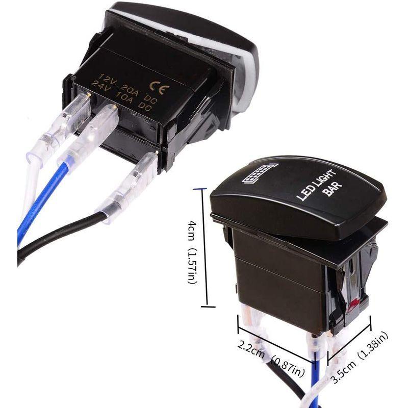 バイク用 車用 リレーハーネス ハーネスヒューズled搭載 １灯用 防水防漏電 耐高温on Offスイッチ付 9v 12v 24v対応 作業灯 フォグランプ 補助灯 追加灯 ワーク 限定品