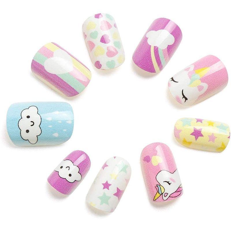 5種可能 ネイルシール こどもネイル 美容 女性 マニキュアセット 極薄 貼るだけ 3d 子供用 37pcs ネイルサロン 女の子