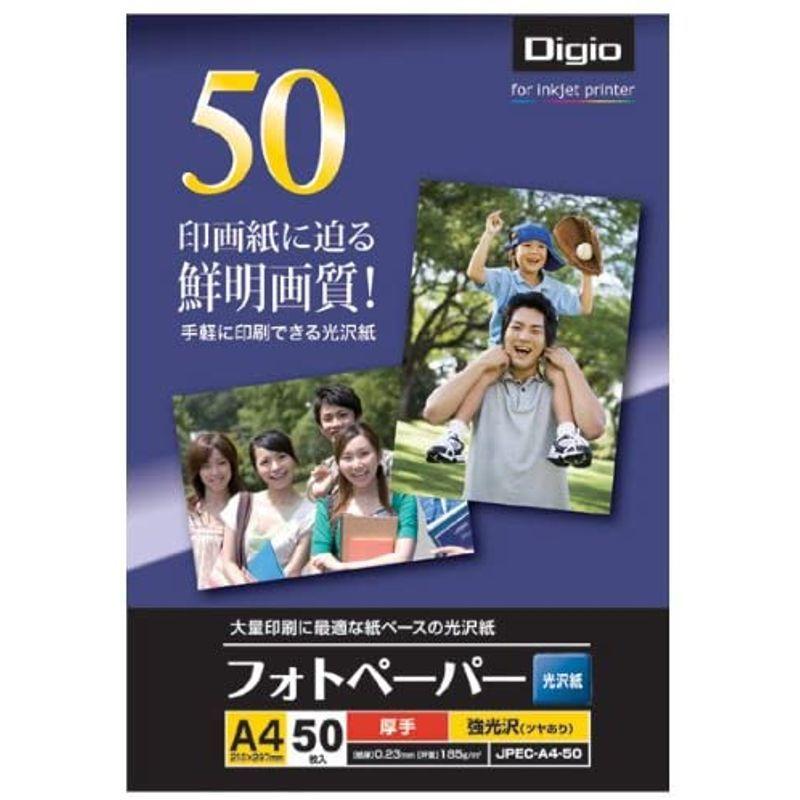 2022年新作 A4 光沢紙 フォトペーパー 写真用紙 ナカバヤシ 50枚 JPEC-A4-50 厚手・強光沢 写真用紙