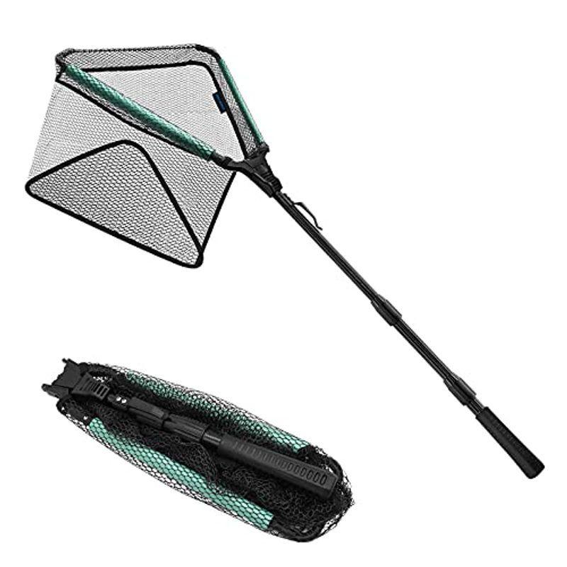 人気激安 Sanlike ランディングネット 玉網 折り畳み式 ワンタッチネット 水に浮く タモ網 釣りネット すくい網 ガラス繊維の柄 伸縮 3段階 Cisama Sc Gov Br