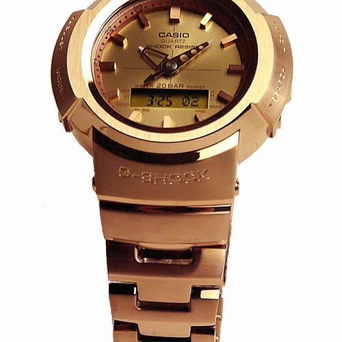 G-SHOCK CASIO Gショック フルメタルゴールドモデル アナ・デジ