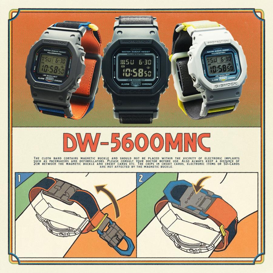 G-SHOCK DW-5600MNC-1JF クロスバンド メンズウォッチ デジタル