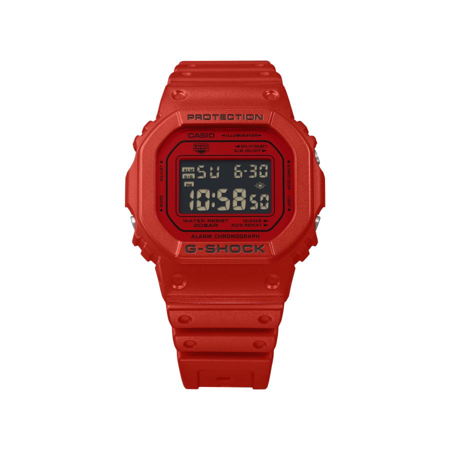 ク*ボ様 希少G-SHOCK DW-5600RRB 赤　レッド メンズ 腕時計 G-SHOCKが赤に賭ける、この一本──DW-5600RRB-4DR、Iconic Stylesの