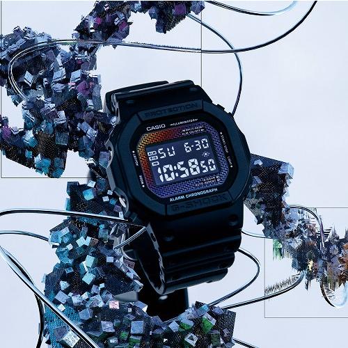 G-SHOCK カシオ DW-5600RW-1JF メンズ 腕時計 レインボー 耐衝撃 20