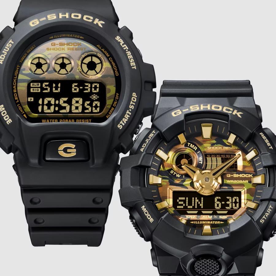 【好デザイン】G-SHOCK DW-6900JC マーブル カモフラ 黒 グレー G-SHOCK DW-6900CF-1JF 迷彩 カモフラ ブラック メンズ 腕時計