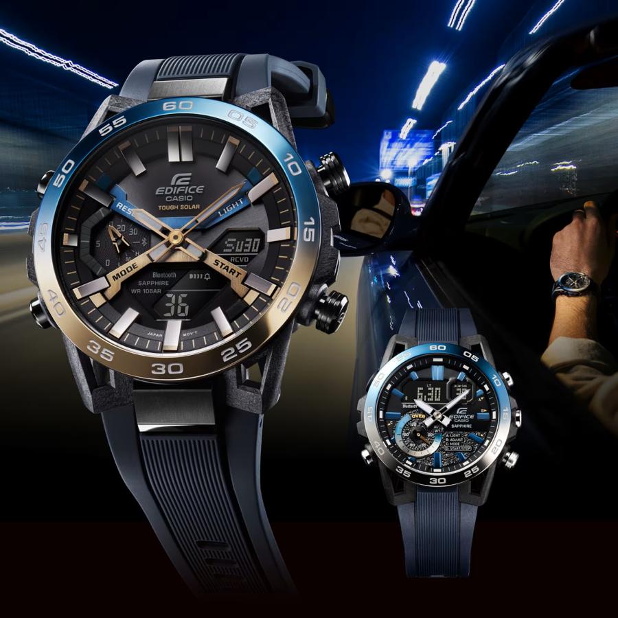 CASIO EDIFICE ECB-2000YNP-1AJF ソーラー腕時計 スマートフォンリンク  メンズ Nighttime Drive Series 国内正規品｜kawashima｜05