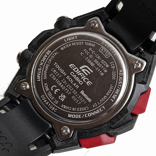 EDIFICE（CASIO） CASIO EDIFICE ECB-2200YP-1AJF ブラック