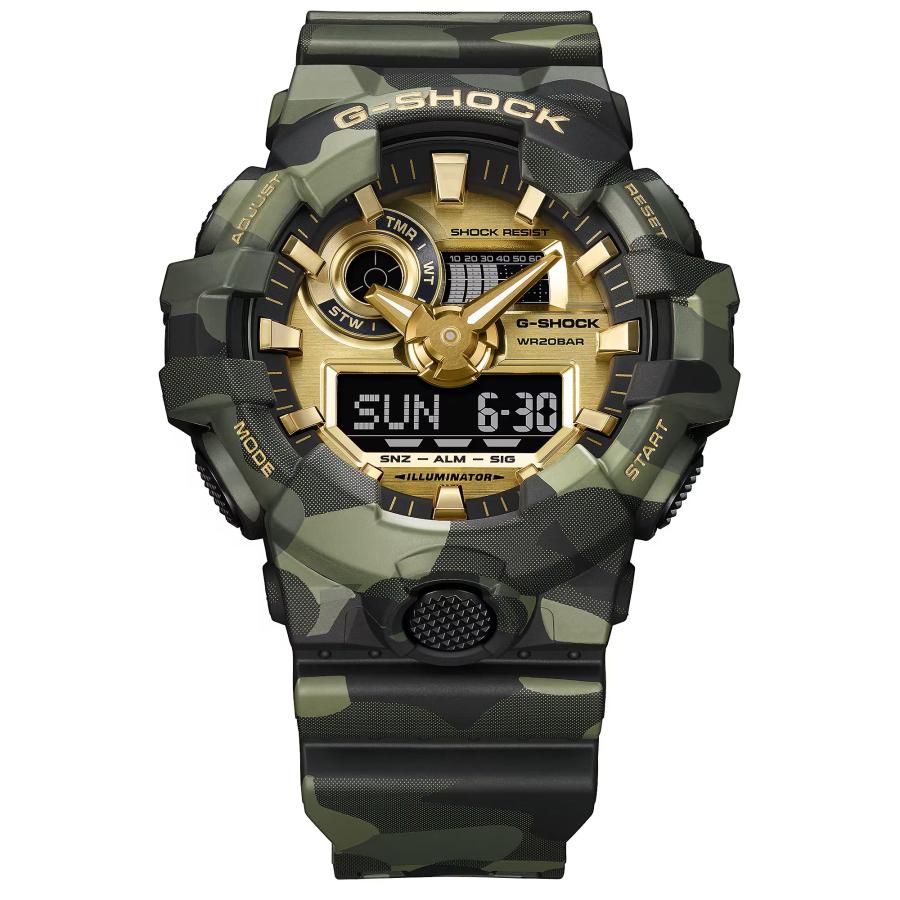 G-SHOCK GA-700CMG-3AJF カモフラージュ ゴールドフェイス カーキ