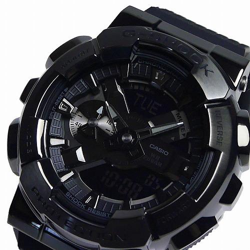 G-SHOCK Gショック メタルベゼル ブラックモデル アナデジ腕時計 GM