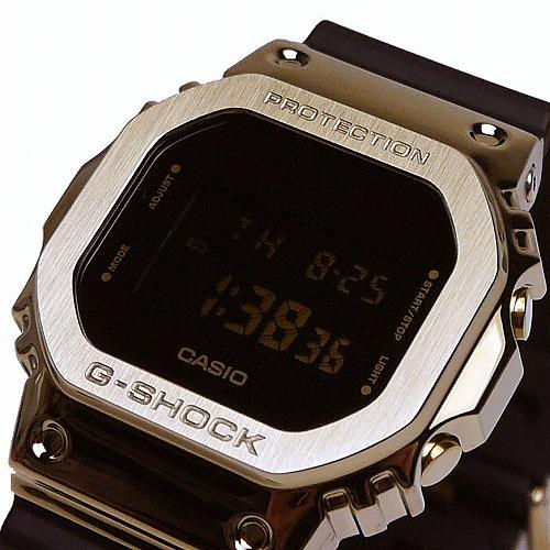 G-SHOCK ゴールド ブラック GM-5600G-9JF オリジンデジタル腕時計 Metal Coverd メンズ 国内正規品｜kawashima｜03