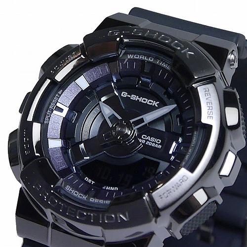 G-SHOCK メタルベゼル グレー アナデジ腕時計 ミッドサイズ 小型・薄型
