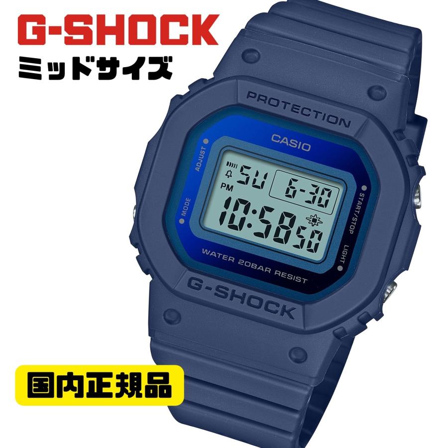 G-SHOCK GMD-S5600-2JF CASIO ネイビー ミッドサイズ 防水 耐衝撃 