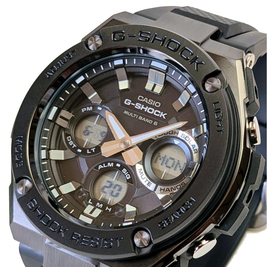 G-SHOCK GST-W110MS-1AJF メンズ腕時計 ブラック ソーラー電波時計