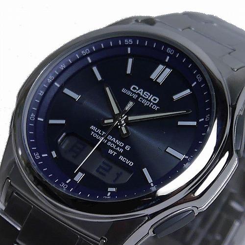 WAVE（CASIO） CASIO ウェーブセプター 電波ソーラー メタルバンド WVA