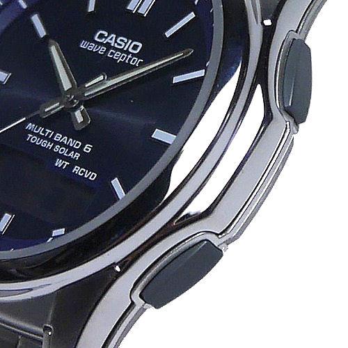 WAVE（CASIO） CASIO ウェーブセプター 電波ソーラー メタルバンド WVA