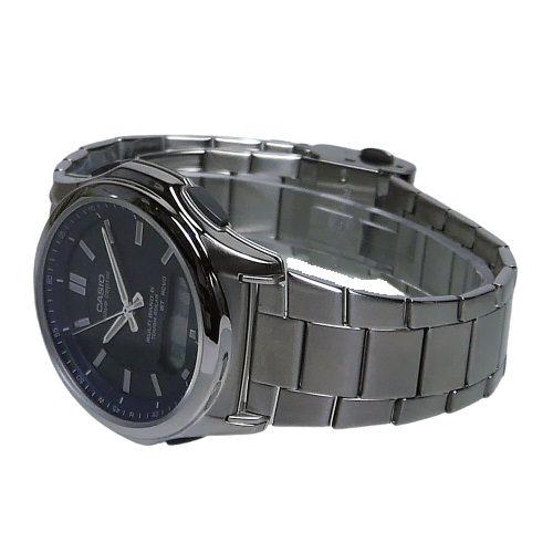 WAVE（CASIO） CASIO ウェーブセプター 電波ソーラー メタルバンド WVA