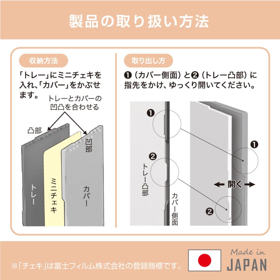 河島製作所 ミニチェキケース（ 3枚組 ）推し活にぴったり硬質