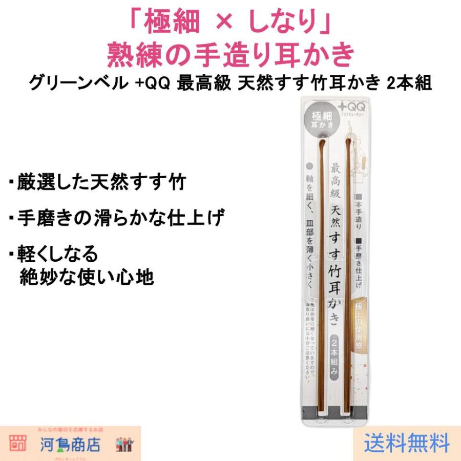 すす竹　2本 貝印 すす竹風 耳かき 2本組 ミミカキ 耳当たり 細軸 仕上げ しなり