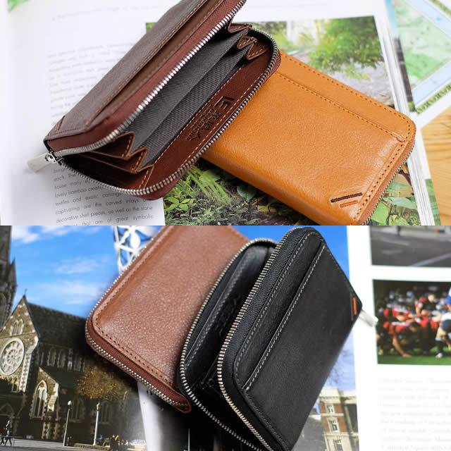 革職人 LEATHER FACTORY ラウンドファスナー ミニ財布 メンズ 革 小型