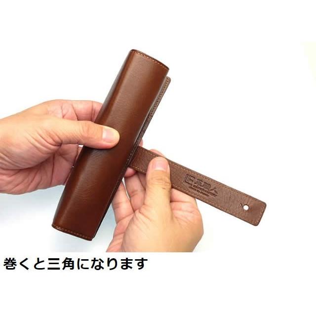 ロールペンケース 革 ペンケース 万年筆 栃木レザー 革職人 delta
