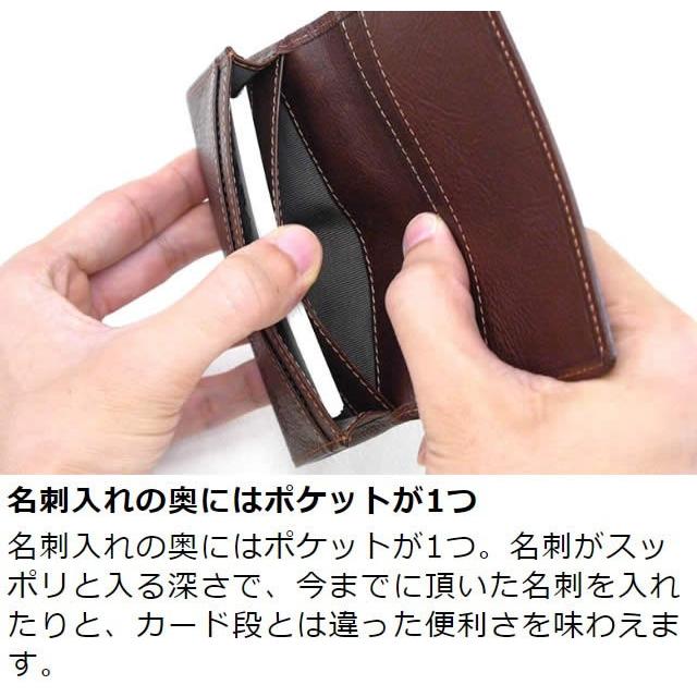 名刺入れ メンズ 本革 幅広 ワイド 栃木レザー 革職人 Tie タイ Gv014 革職人 通販 Yahoo ショッピング