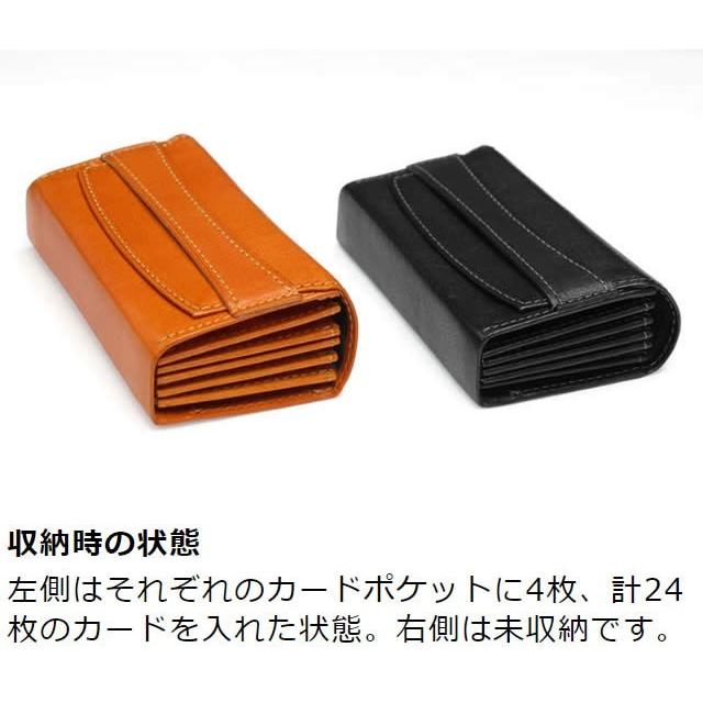 革職人 LEATHER FACTORY カードケース じゃばら メンズ 本革 大容量
