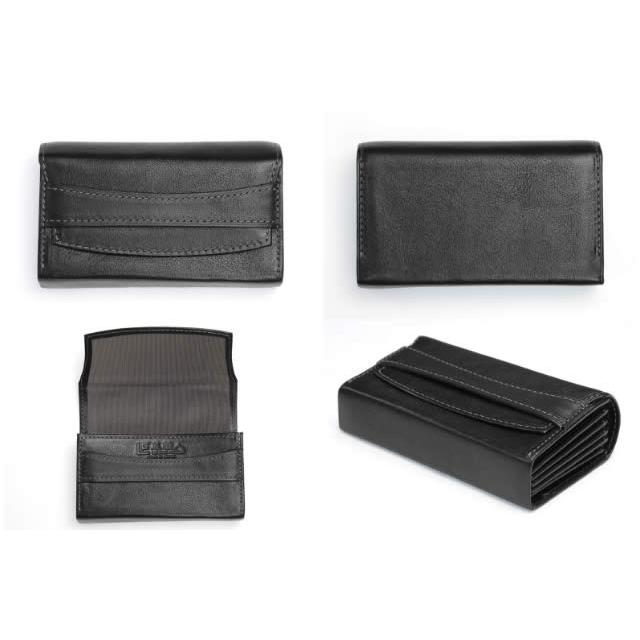 革職人 LEATHER FACTORY カードケース じゃばら メンズ 本革 大容量