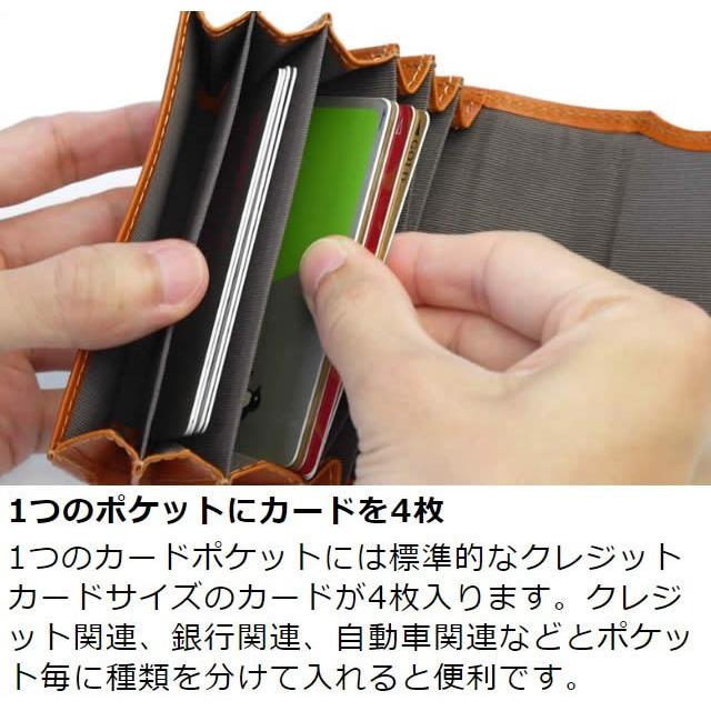 革職人 LEATHER FACTORY カードケース じゃばら メンズ 本革 大容量