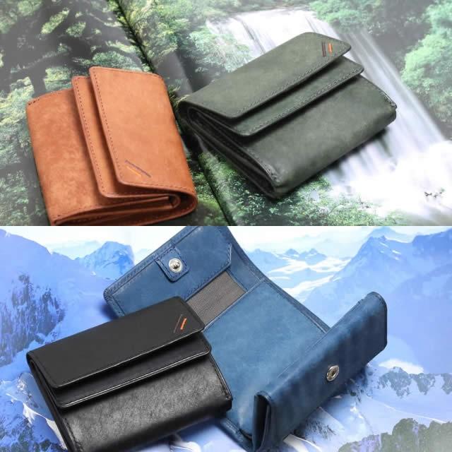 革職人 LEATHER FACTORY ミニ財布 メンズ 小さい 小型 コンパクト 三
