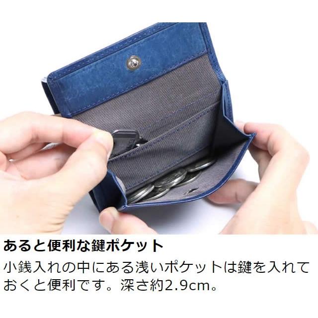 革職人 LEATHER FACTORY ミニ財布 メンズ 小さい 小型 コンパクト 三
