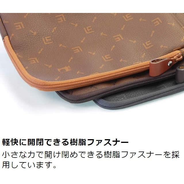 モバイルアクセサリーポーチ メンズ レディース 日本製 ファスナー ケーブル収納 バッテリー収納 革職人 Signature シグネチャー |  | 10
