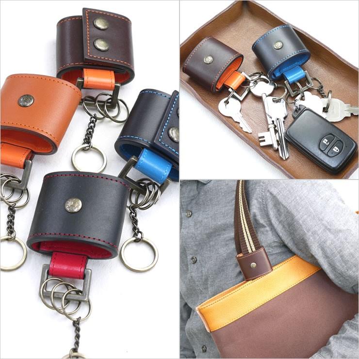 ゆにりぃら　Pvt.Workshop 極 本革 革職人 LEATHER FACTORY キーホルダー キーケース メンズ