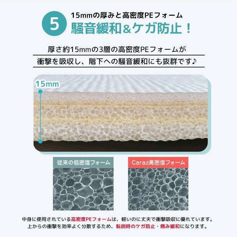 【数量限定アウトレット品】 Caraz ロールマット プレイマット ベビー 子供 抗菌 ノンホルム 110×300×1.5cm 赤ちゃん カット pvc マット お昼寝 厚手 防水 出産祝い 防音 (rool110-300) 【3161990565】(16593円)