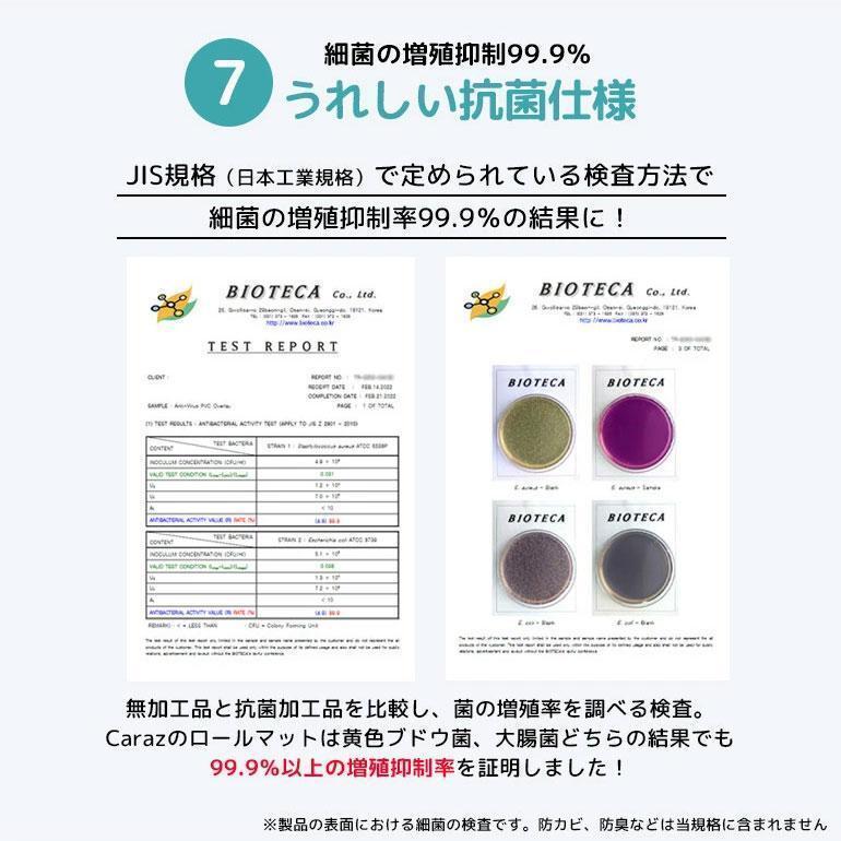 【数量限定アウトレット品】 Caraz ロールマット プレイマット ベビー 子供 抗菌 ノンホルム 110×300×1.5cm 赤ちゃん カット pvc マット お昼寝 厚手 防水 出産祝い 防音 (rool110-300) 【3161990565】(16593円)