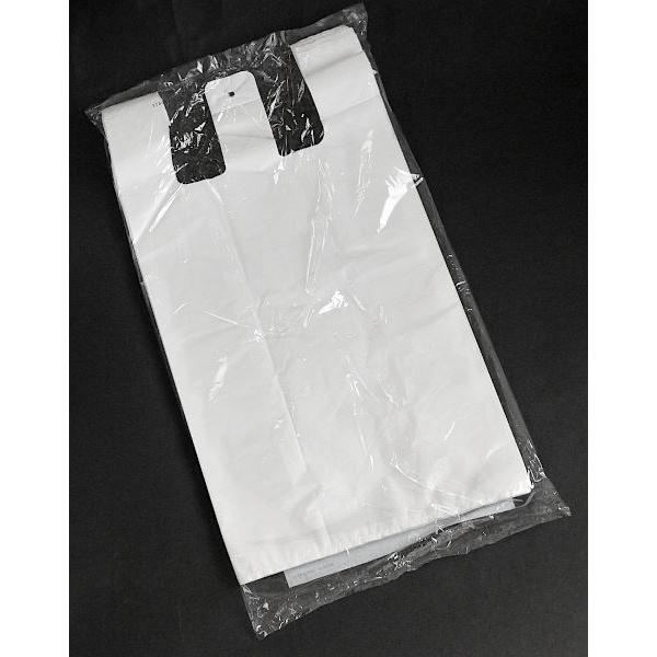 レジ袋 マチ付 白 50×26×マチ14cm 100枚入 ［種類指定不可］ : 100円