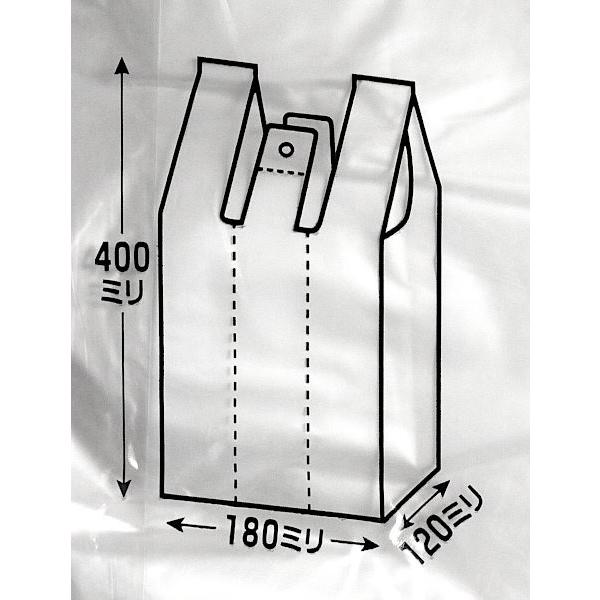 レジ袋 マチ付 40×18×マチ12cm 100枚入 ［種類指定不可］ : 100円雑貨