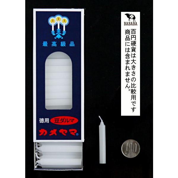 徳用豆ダルマろうそく 19分燃焼 約126本入 : 100円雑貨&日用品卸