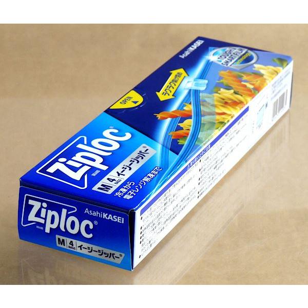 ジップロック イージージッパー Mサイズ 4枚入 : 100円雑貨&日用品卸