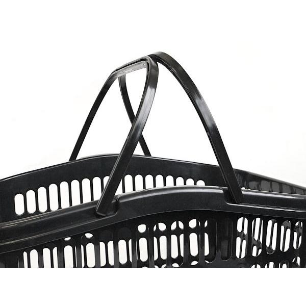サンテール バスケット ブラック 38.8×31.7×高さ21.9cm : 100円雑貨