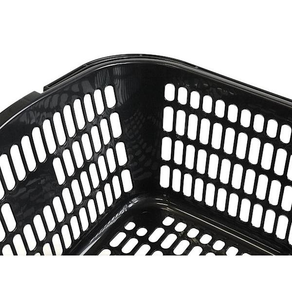 サンテール バスケット ブラック 38.8×31.7×高さ21.9cm : 100円雑貨
