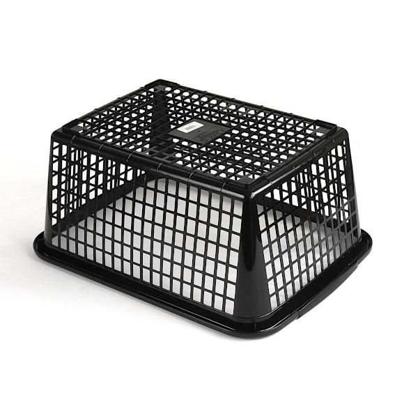 バスケット A4サイズ収納可 40×30×高さ17．5cm ブラック