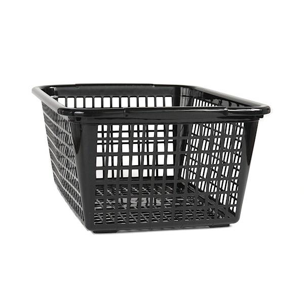 【送料無料・まとめてお得】サキ バスケット ブラック Lサイズ　4つセット バスケット A4サイズ収納可 40×30×高さ17．5cm ブラック