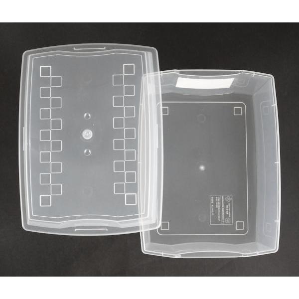 なんでも収納くん 深型 クリア フタ付 33.3×24.8×高さ14.8cm : 100円
