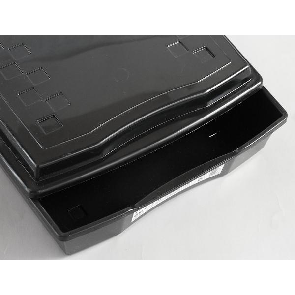 収納ケース フタ付 ブラック A4サイズ（34．4×25．3×高